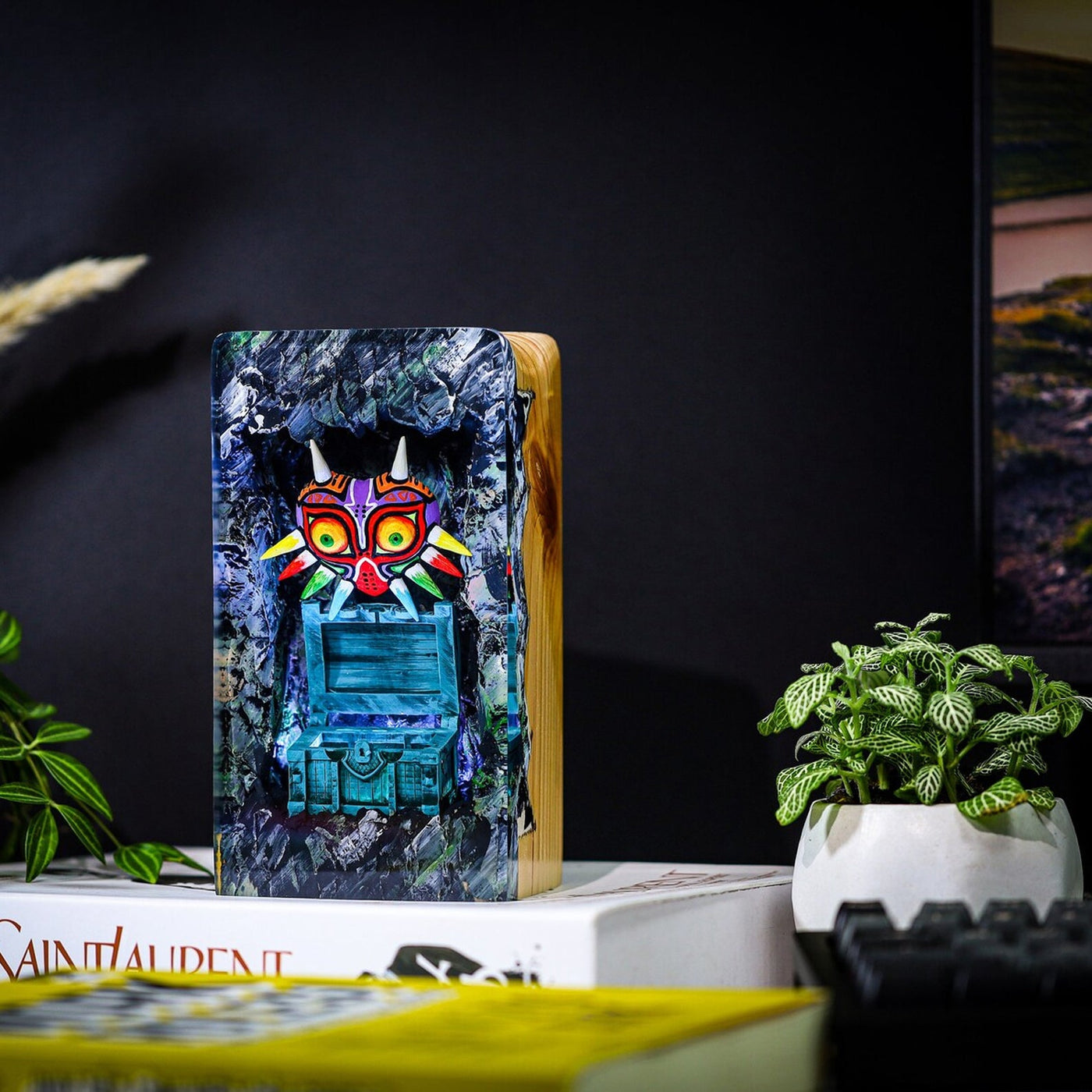 TLOZ TOTKD Zelda Majora's Mask 3D Epoxy Resin Lamp, Night Light