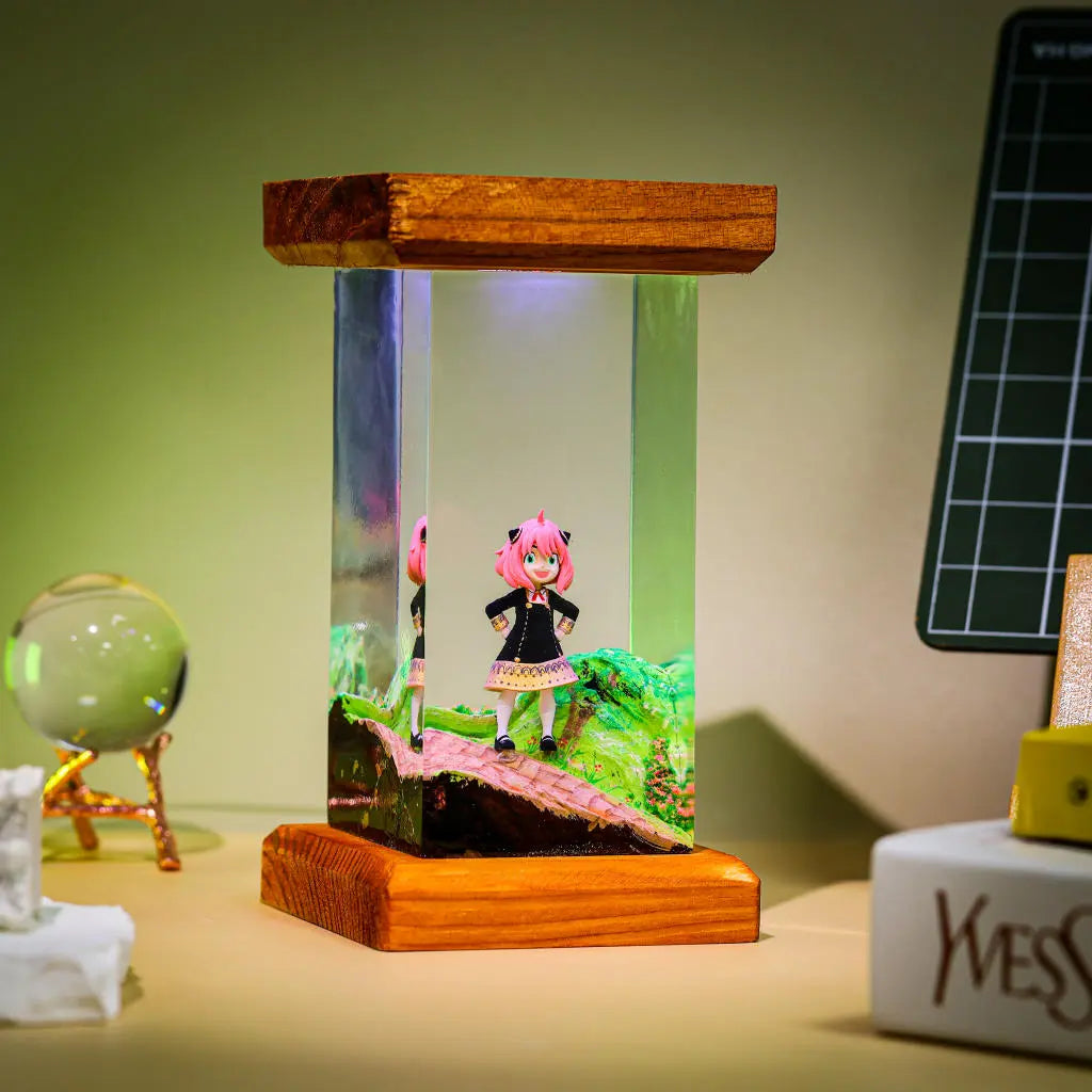 Anya Forger Spy × Family Epoxy Resin Lamp, Night Light