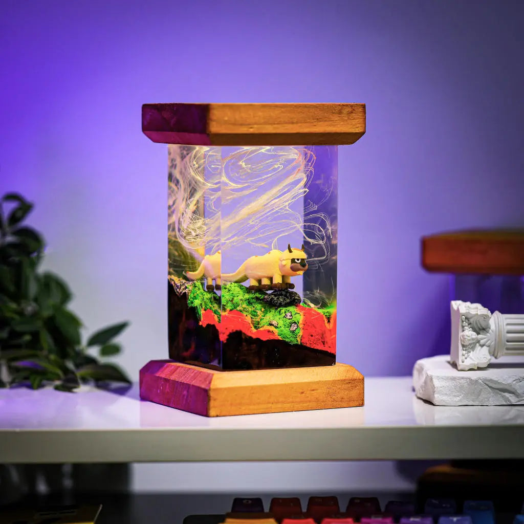 Appa Airbender Epoxy Resin Lamp, Night Light