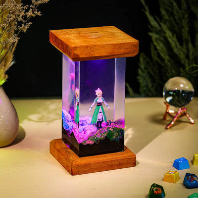 Leafa Sword Art Online Epoxy Resin Lamp, Night Light