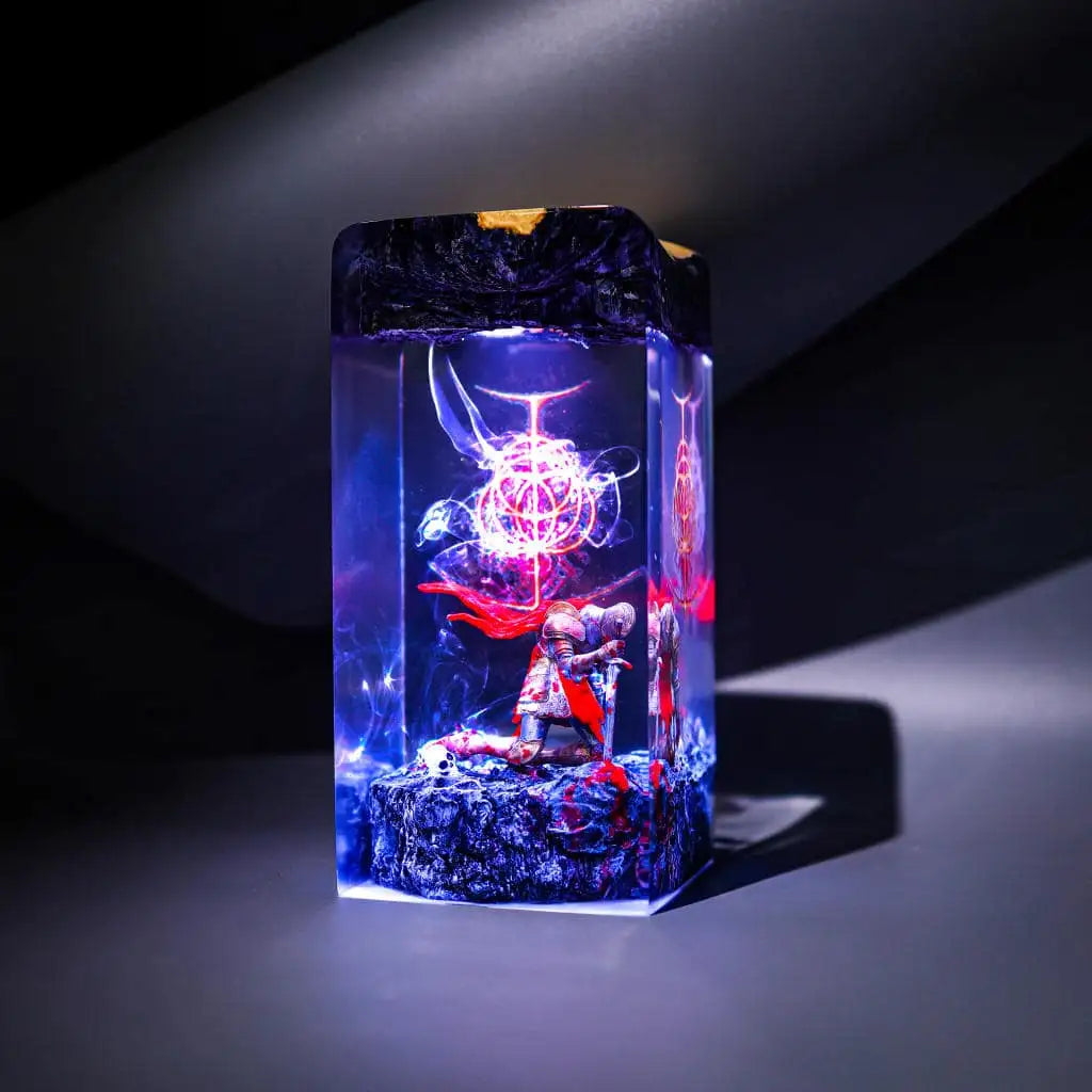 Tarnished Elden Ring Epoxy Resin Lamp, Night Light