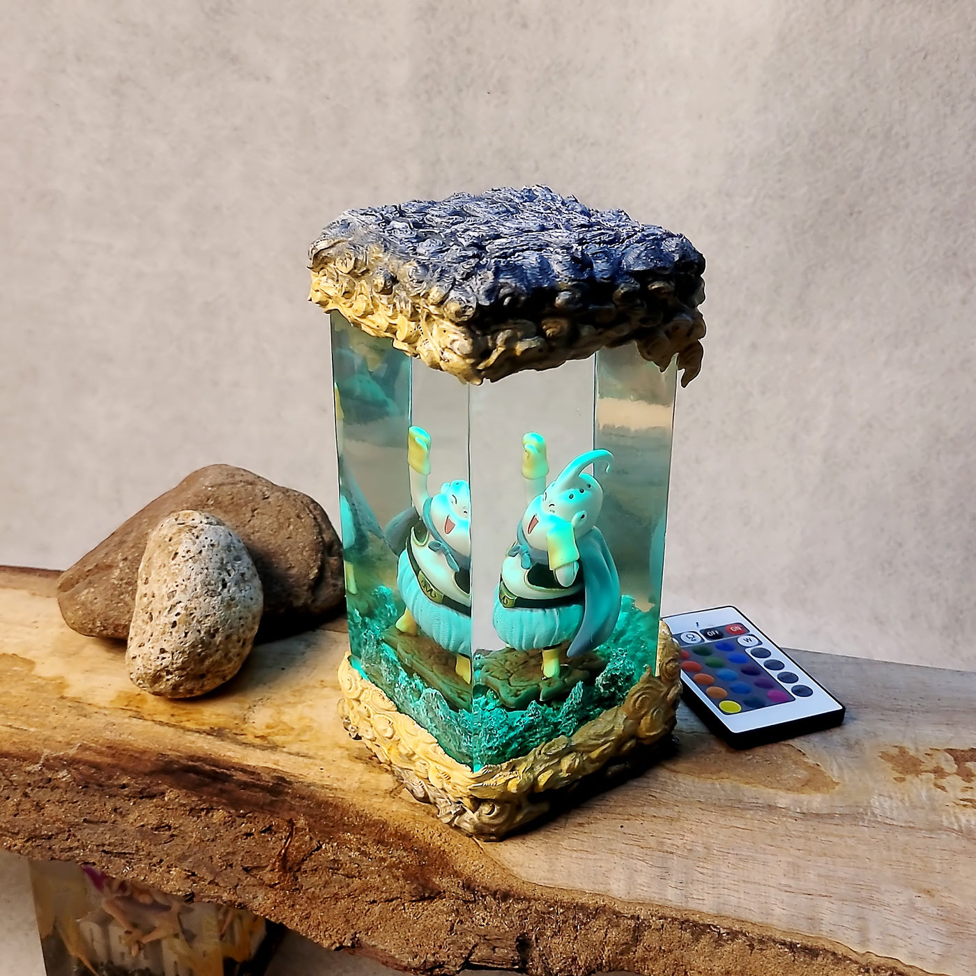 Dragon Ball Mabu Chibi Diorama Epoxy Resin Lamp, Night Light, Wireless Lights