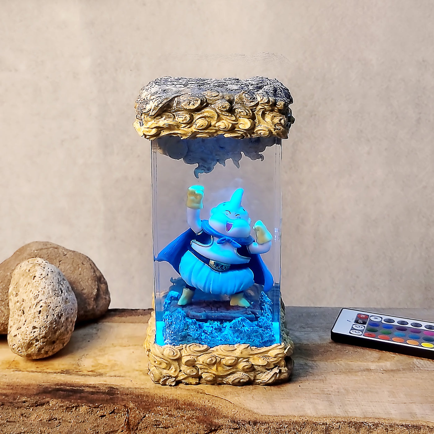 Dragon Ball Mabu Chibi Diorama Epoxy Resin Lamp, Night Light, Wireless Lights