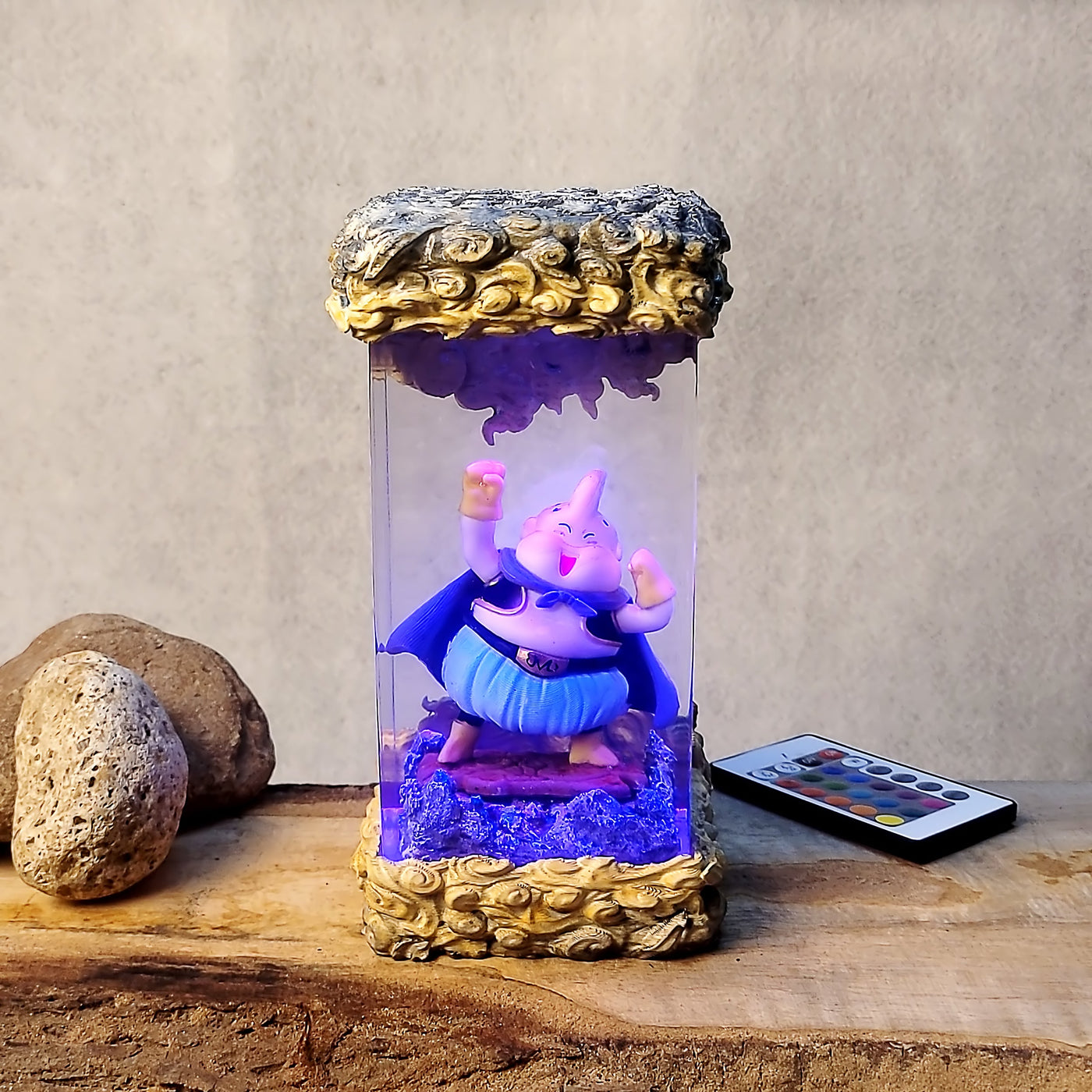 Dragon Ball Mabu Chibi Diorama Epoxy Resin Lamp, Night Light, Wireless Lights