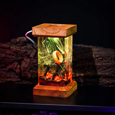 LOTR Lord Of Rings The One Ring Longing Hands Epoxy Resin Lamp, Night Light