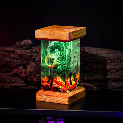 LOTR Lord Of Rings The One Ring Longing Hands Epoxy Resin Lamp, Night Light