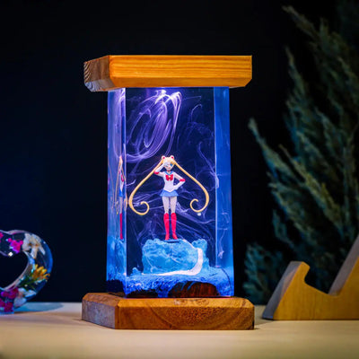 Usagi Sailor Moon Epoxy Resin Lamp, Night Light