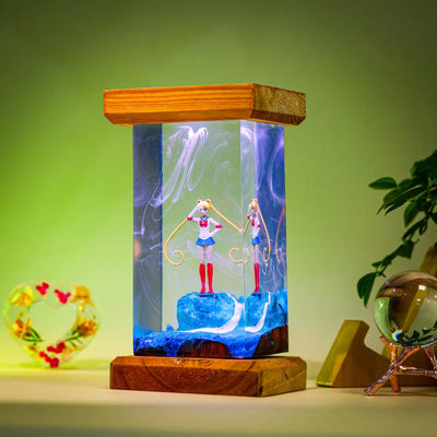 Usagi Sailor Moon Epoxy Resin Lamp, Night Light