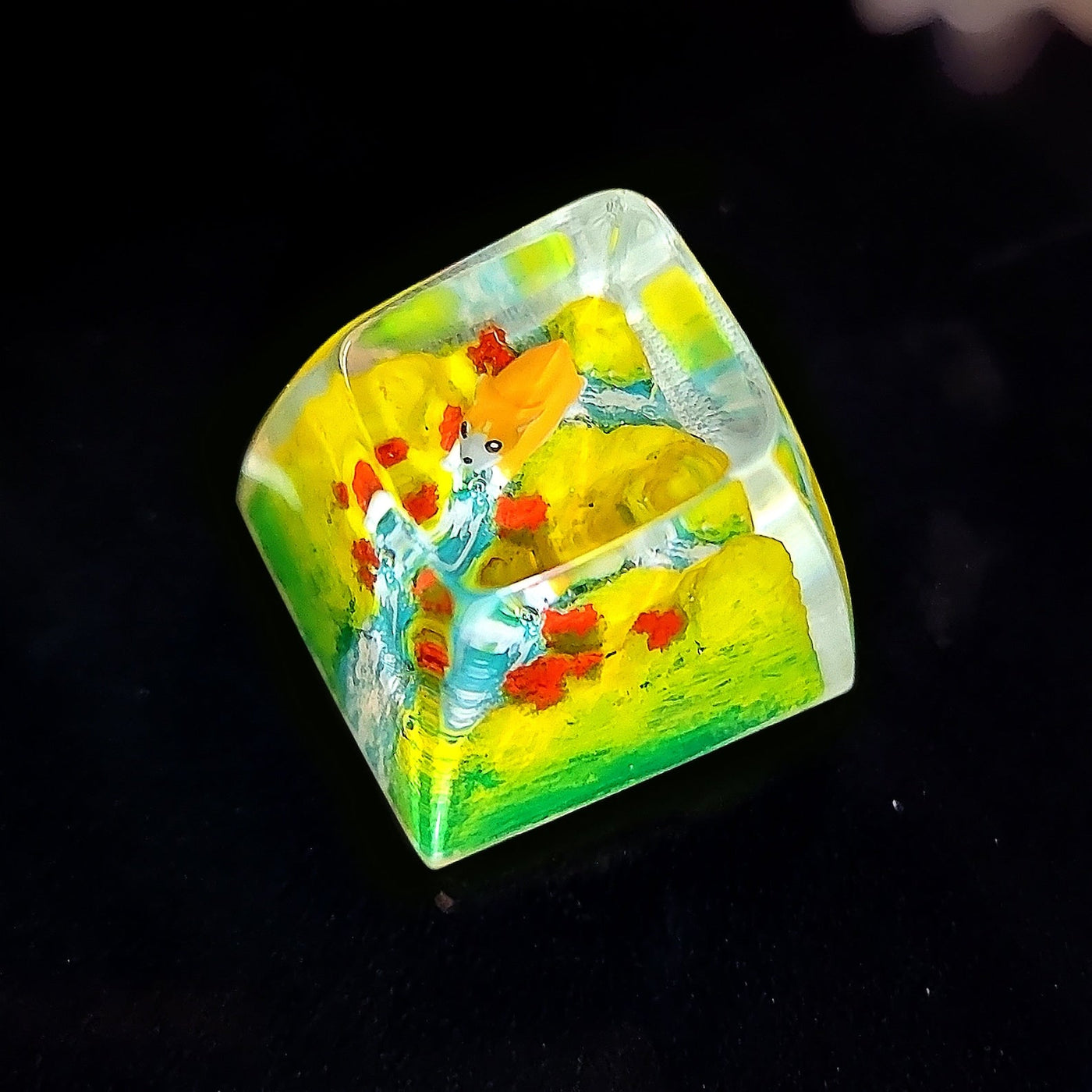 Corgi Dog Artisan Keycaps Epoxy Resin