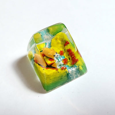 Corgi Dog Artisan Keycaps Epoxy Resin