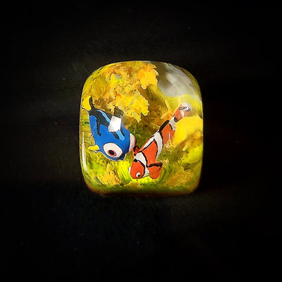 Fish Finding Nemo Squirt Marlin Dory Artisan Keycaps Epoxy Resin