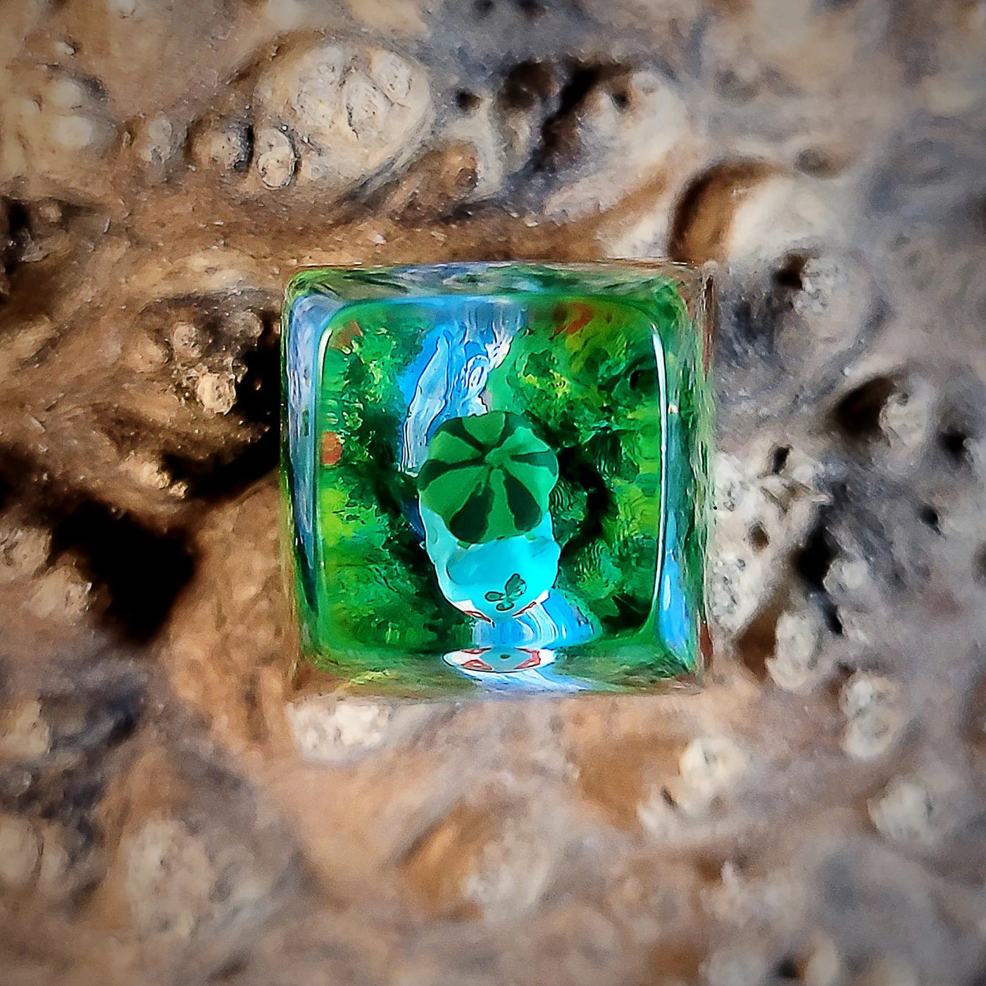 Pokemon Bulbasaur Fushigidane Artisan Keycaps Epoxy Resin