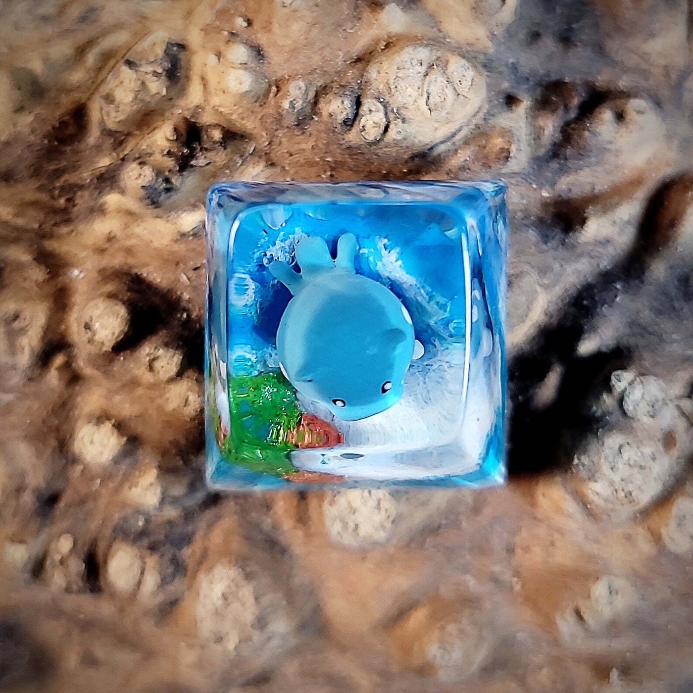 Pokemon Spheal Artisan Keycaps Epoxy Resin