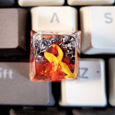 Pokemon Charizard Artisan Keycaps Epoxy Resin