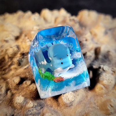 Pokemon Spheal Artisan Keycaps Epoxy Resin