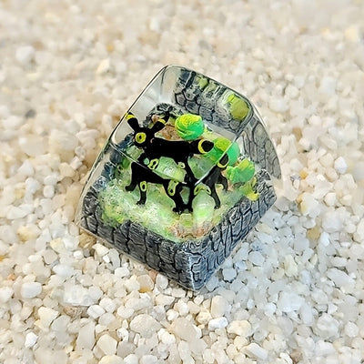 Pokemon Umbreon Artisan Keycaps Epoxy Resin