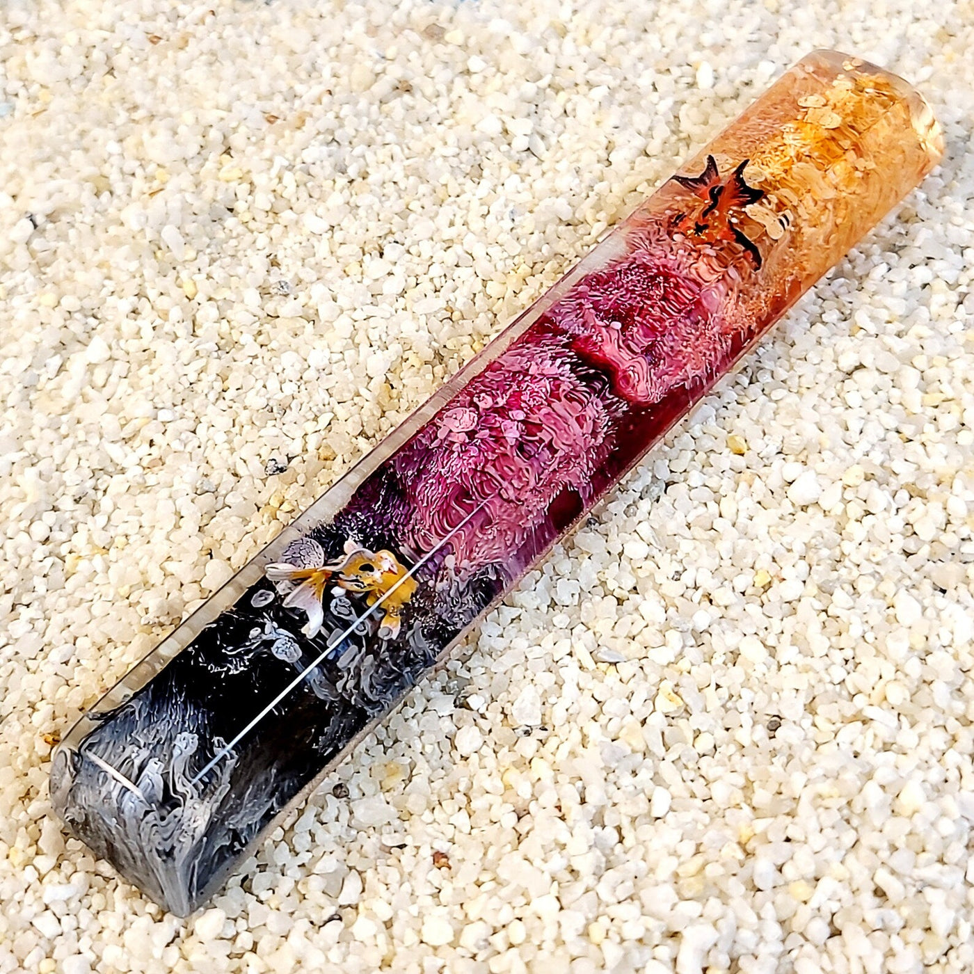 Golden Fish Spacebar Artisan Keycaps Epoxy Resin