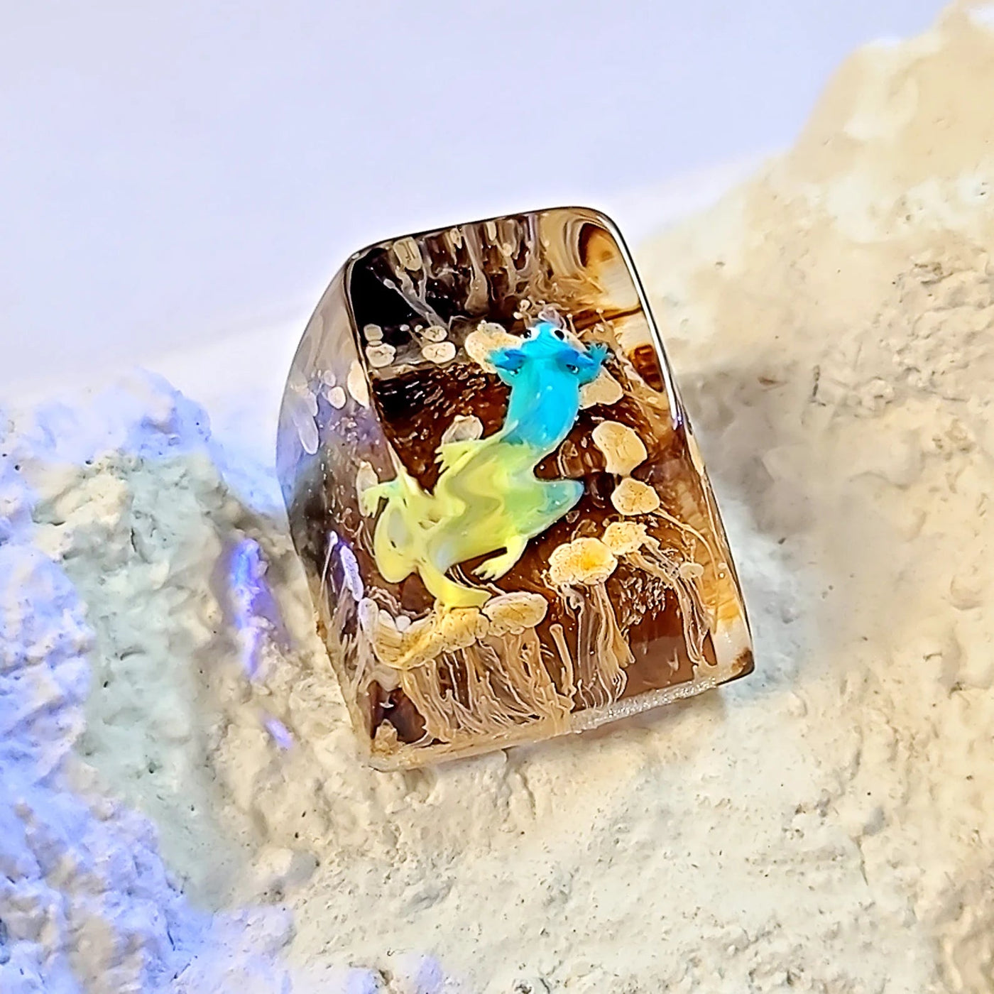 Axolotl Artisan Keycaps Epoxy Resin