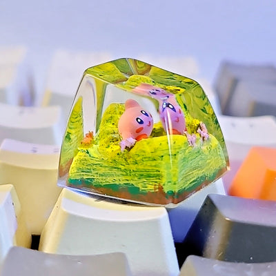 Kirby Artisan Keycaps Epoxy Resin