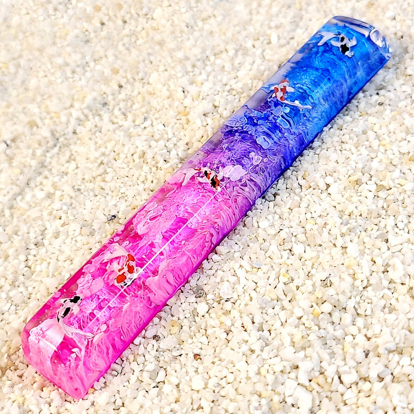 Koi Fish Spacebar Artisan Keycaps Epoxy Resin