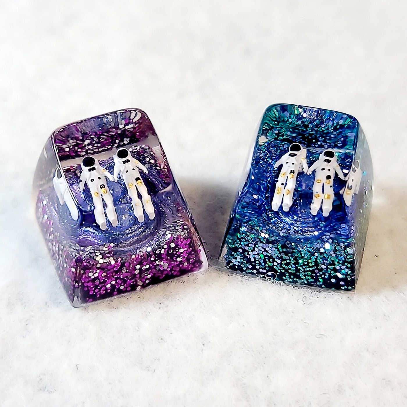 Universe Astronaut Artisan Keycaps Epoxy Resin