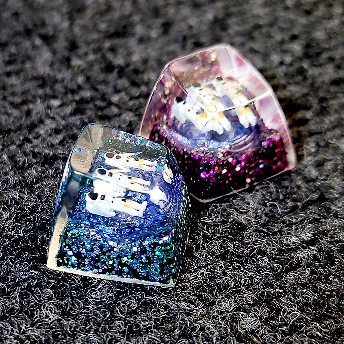 Universe Astronaut Artisan Keycaps Epoxy Resin