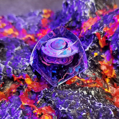 Universe Planet Galaxy Artisan Keycaps Epoxy Resin