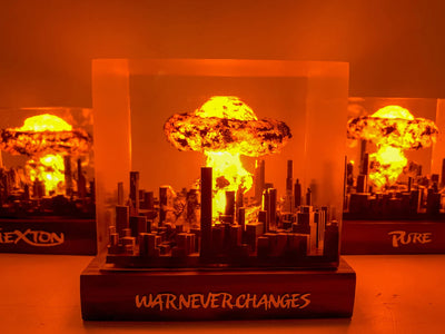 Nuclear Atomic Boom Explosion Epoxy Resin Lamp, Night Light