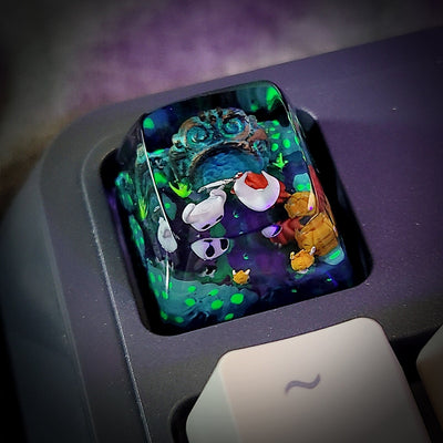 Hollow Knight Hornet Halloween Artisan Keycaps Epoxy Resin