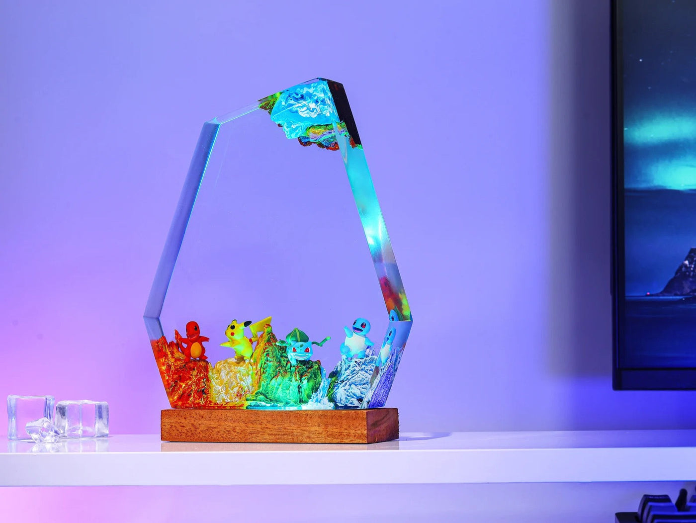 Pokemon Ash Ketchum Epoxy Resin Lamp, Night Light