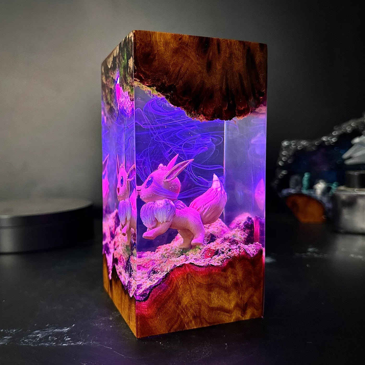 Pokemon Eevee Epoxy Resin Lamp, Night Light