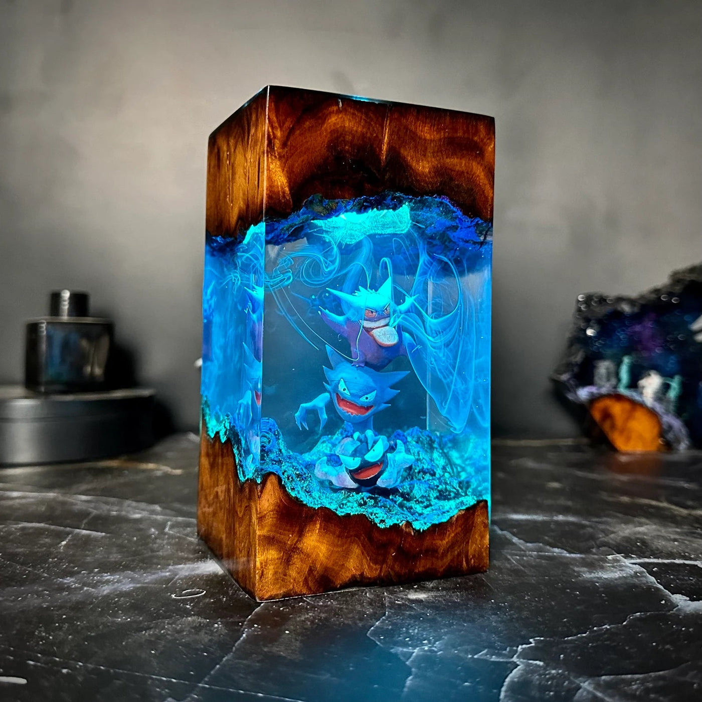 Pokemon Gengar Epoxy Resin Lamp, Night Light