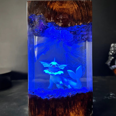 Pokemon Vaporeon Epoxy Resin Lamp, Night Light