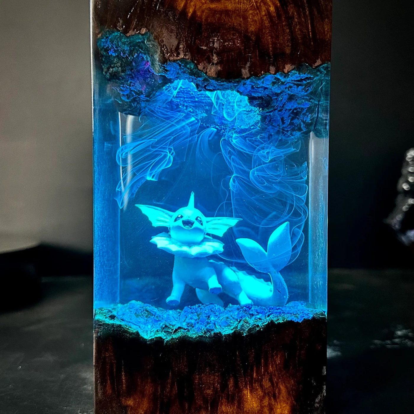 Pokemon Vaporeon Epoxy Resin Lamp, Night Light