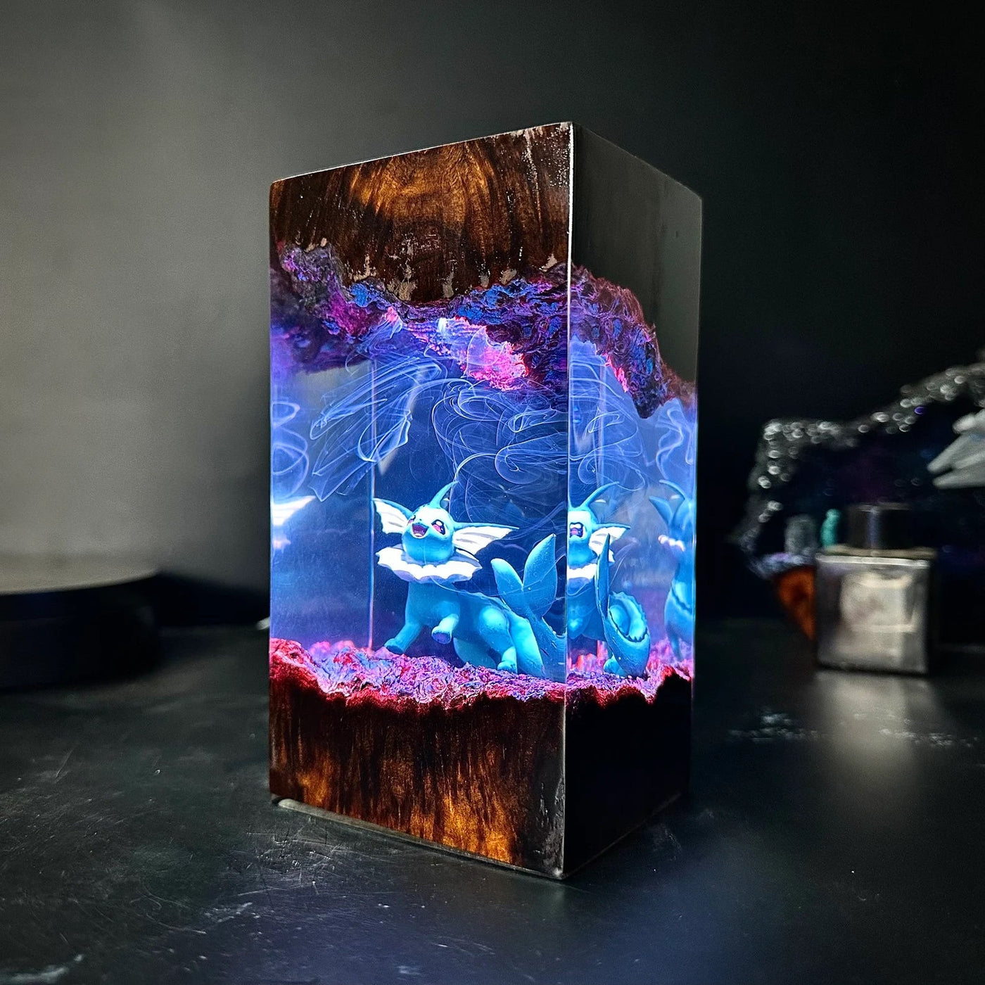 Pokemon Vaporeon Epoxy Resin Lamp, Night Light