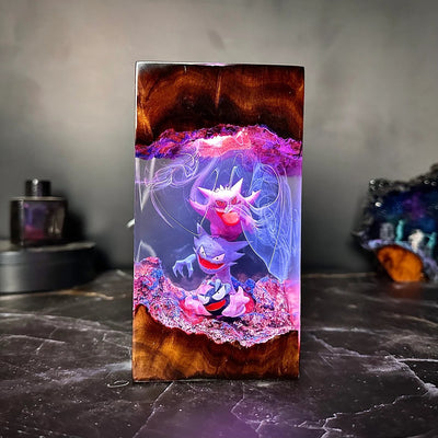 Pokemon Gengar Epoxy Resin Lamp, Night Light