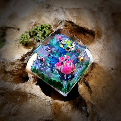 The Croods Chunky Artisan Keycaps Epoxy Resin