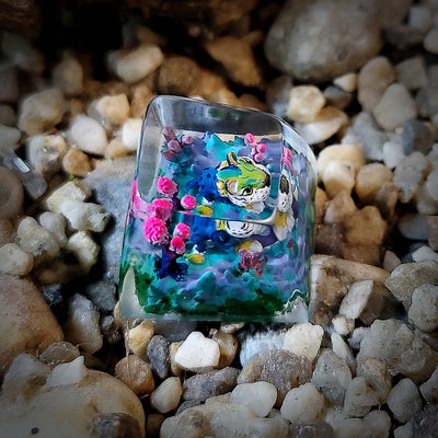 The Croods Chunky Artisan Keycaps Epoxy Resin