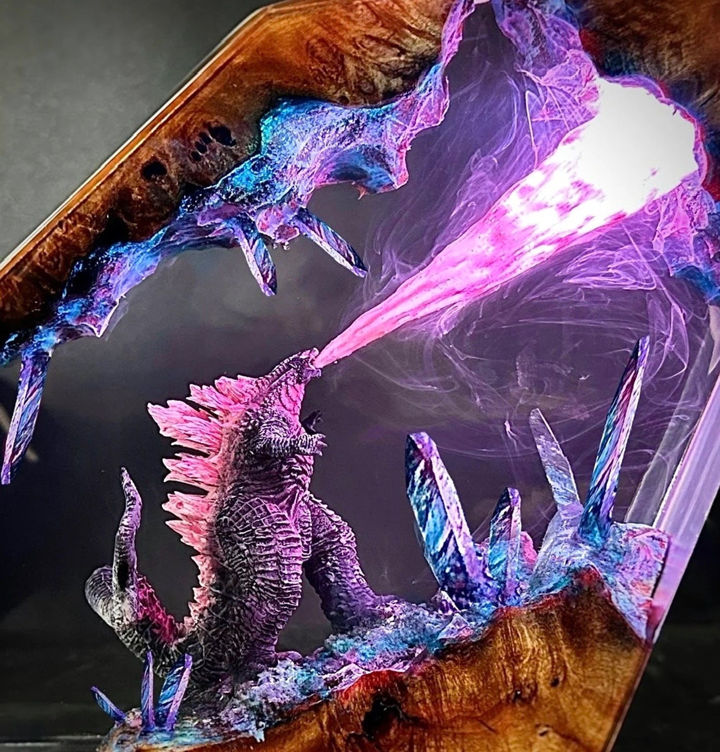 Godzilla King Of The Monsters Epoxy Resin Lamp, Night Light