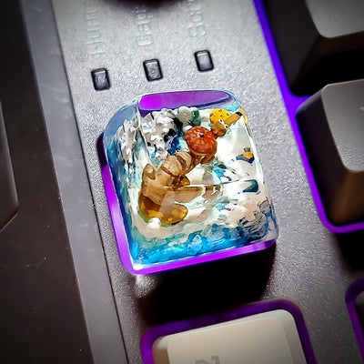 Ice Age Sid Manny Scrat Artisan Keycaps Epoxy Resin