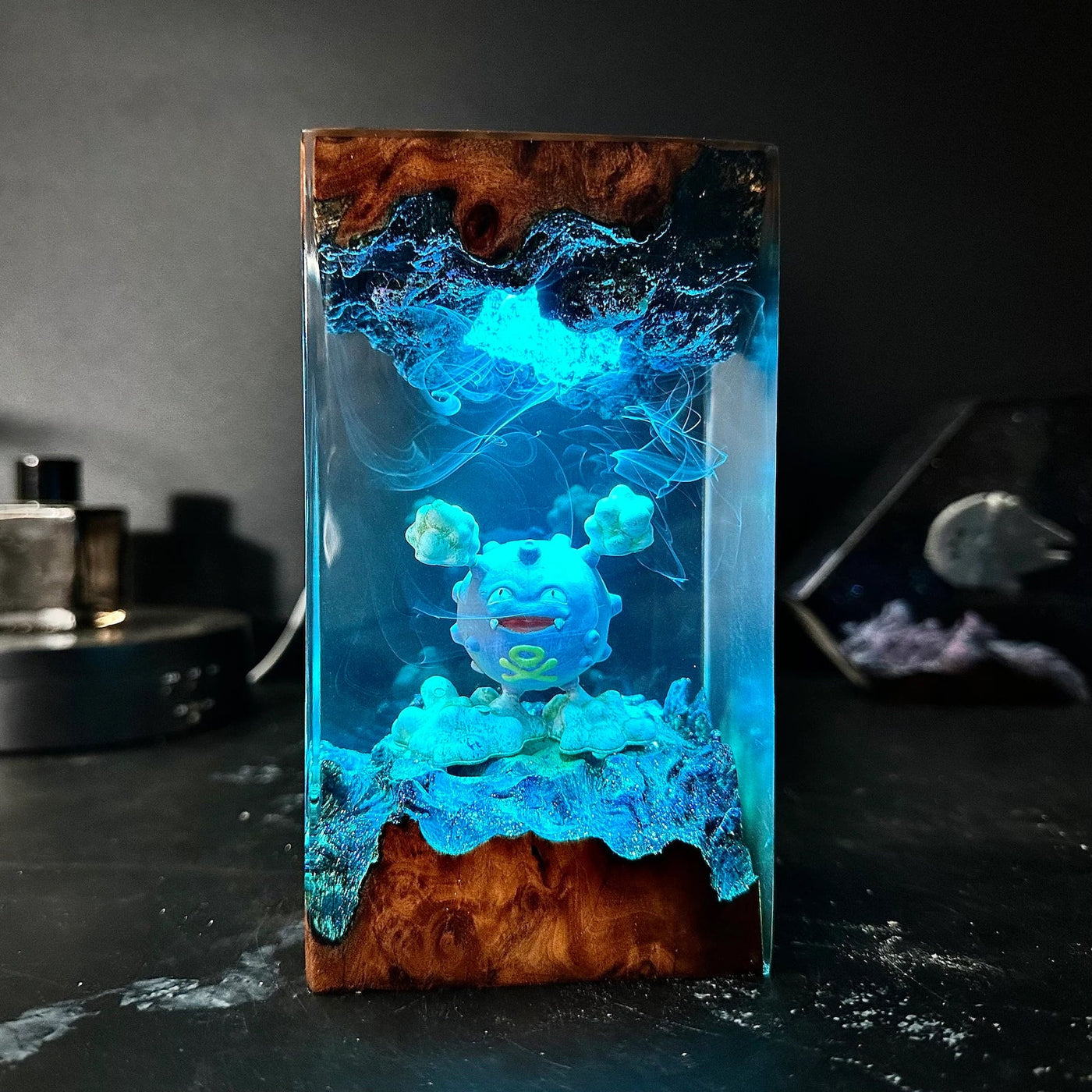 Pokemon Koffing Psyduck Mudkip Epoxy Resin Lamp, Night Light