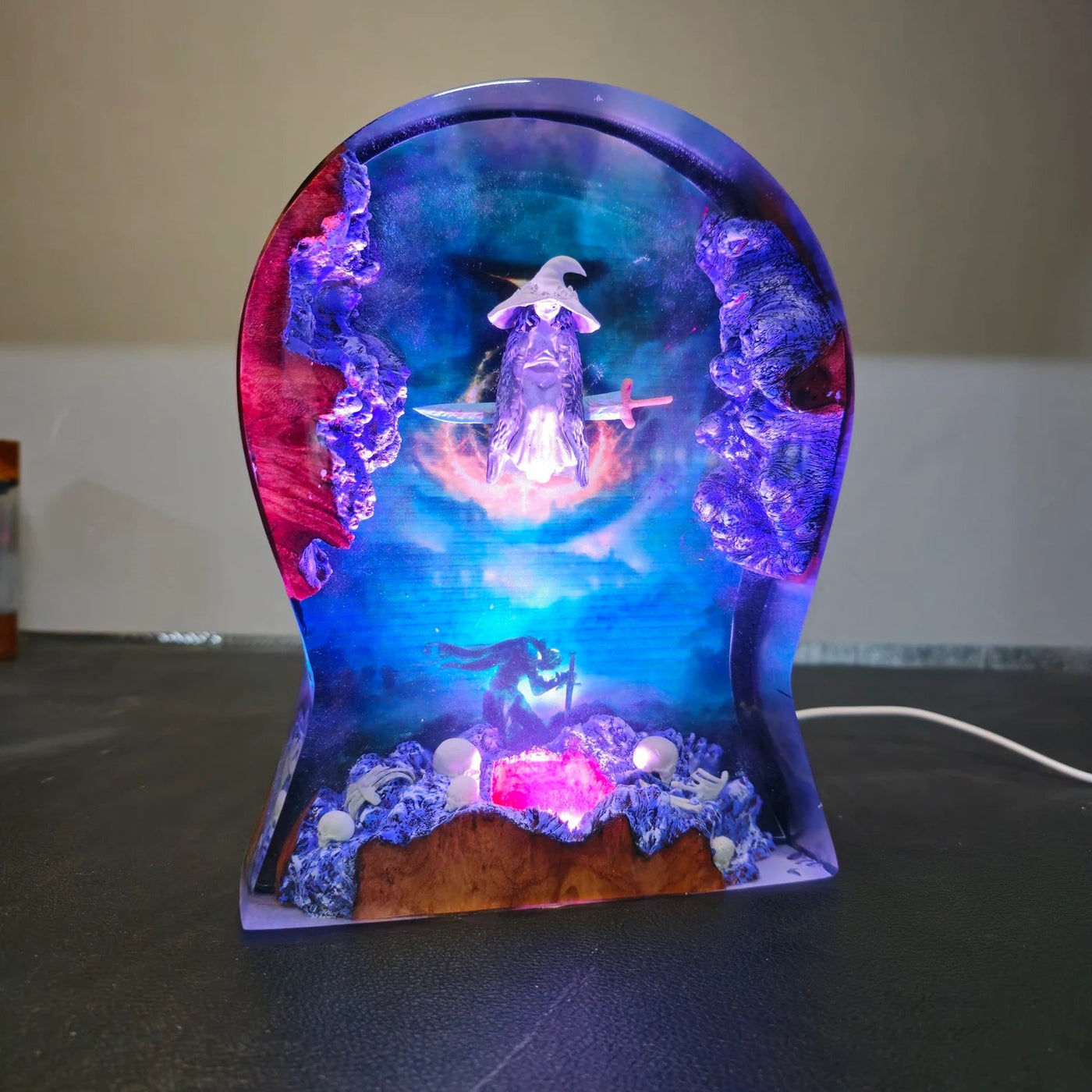 Ranni The Witch Elden Ring Headphone Stand Epoxy Resin Lamp, Night Light