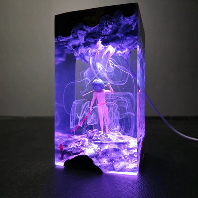 Let Me Solo Her Dark Souls Epoxy Resin Lamp, Night Light