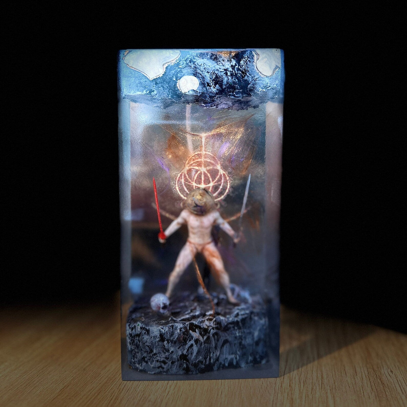 Let Me Solo Her Dark Souls x Elden Ring Epoxy Resin Lamp, Night Light