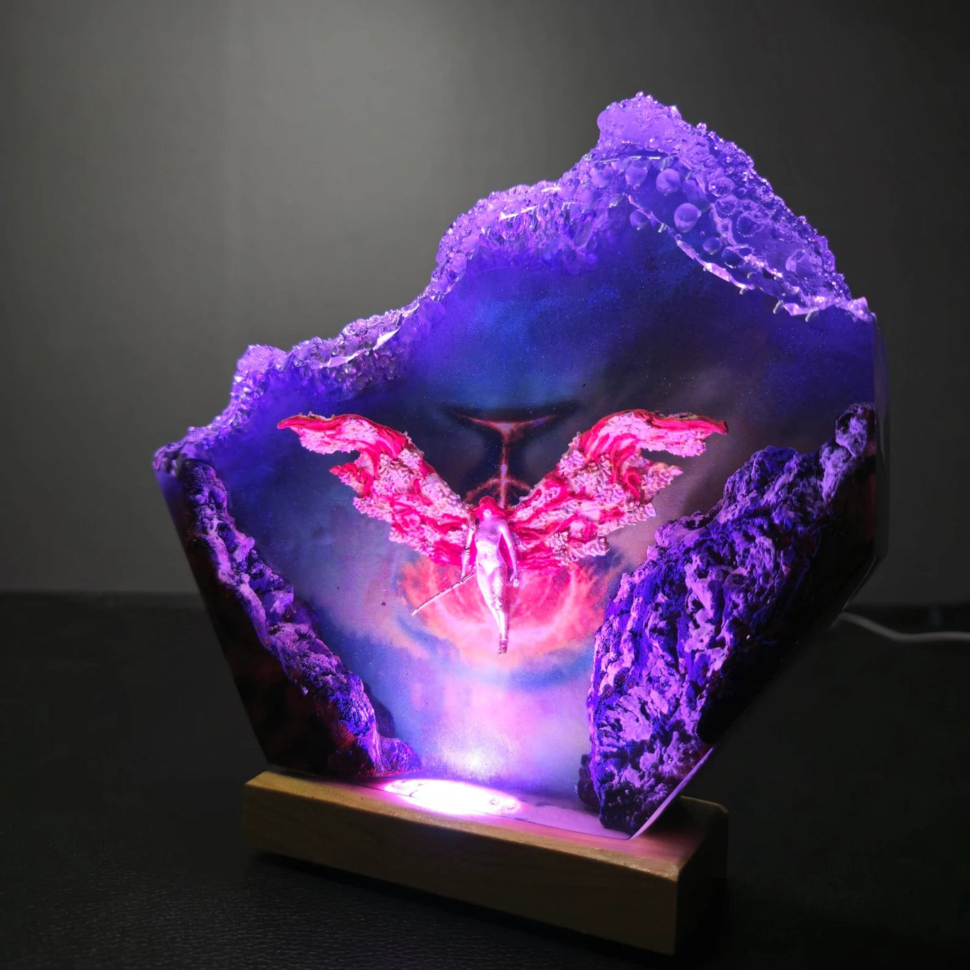 Malenia Blade of Miquella Elden Ring Epoxy Resin Lamp, Night Light