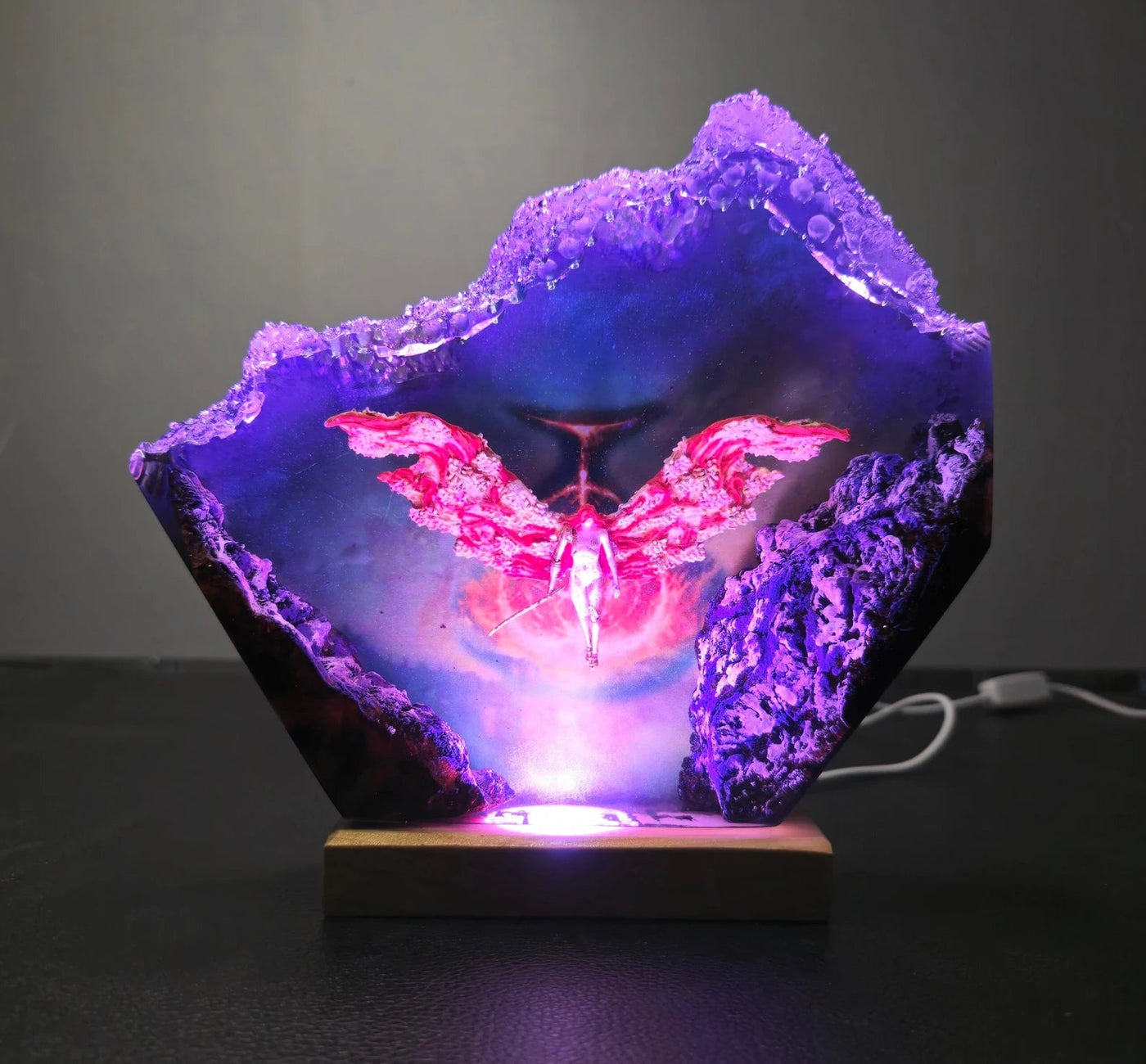 Malenia Blade of Miquella Elden Ring Epoxy Resin Lamp, Night Light