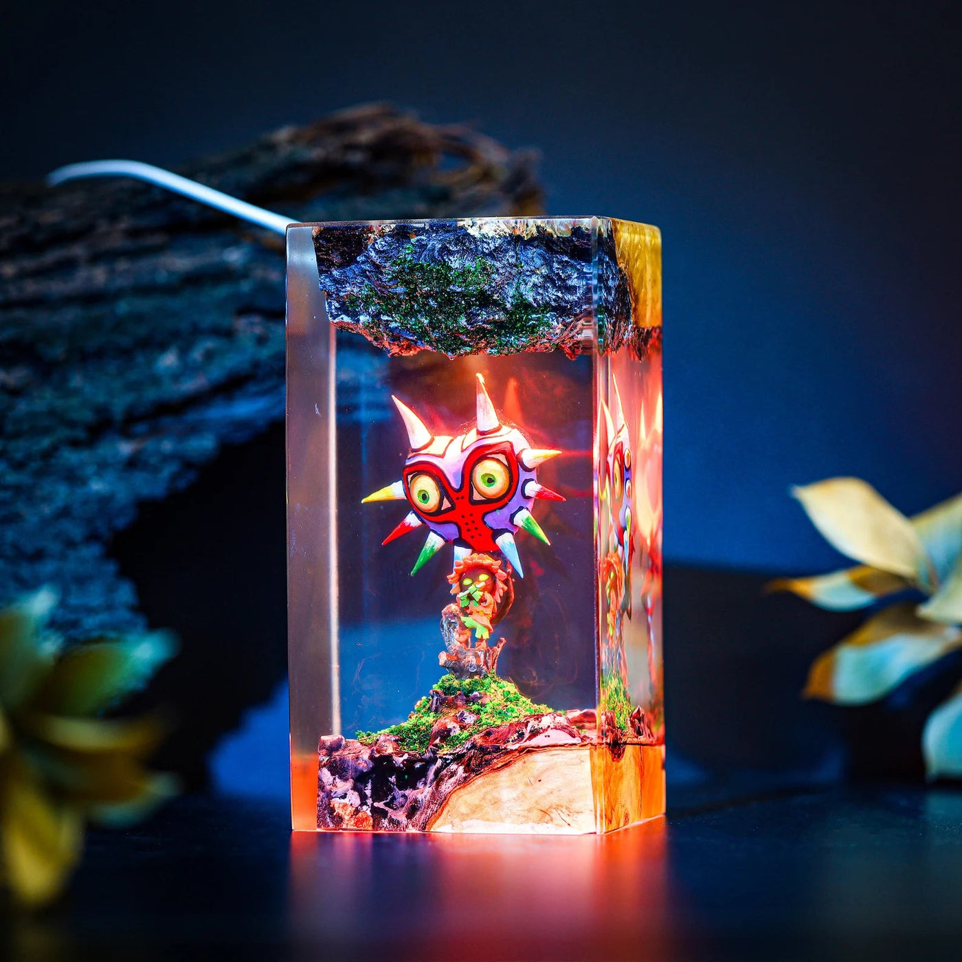 TLOZ TOTKD Zelda Majora's Mask 3D Epoxy Resin Lamp, Night Light