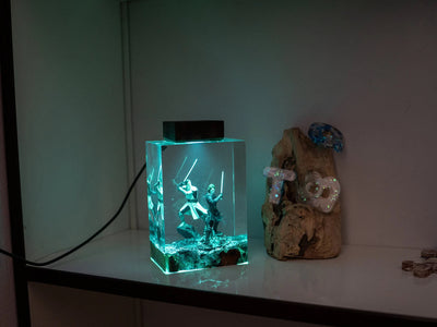 Star Wars Obi Wan Anakin Epoxy Resin Lamp, Night Light