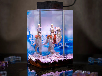 Star Wars Luke Skywalker Riding Tauntaun Epoxy Resin Lamp, Night Light