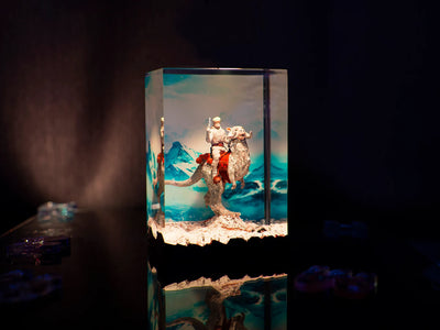 Star Wars Luke Skywalker Riding Tauntaun Epoxy Resin Lamp, Night Light